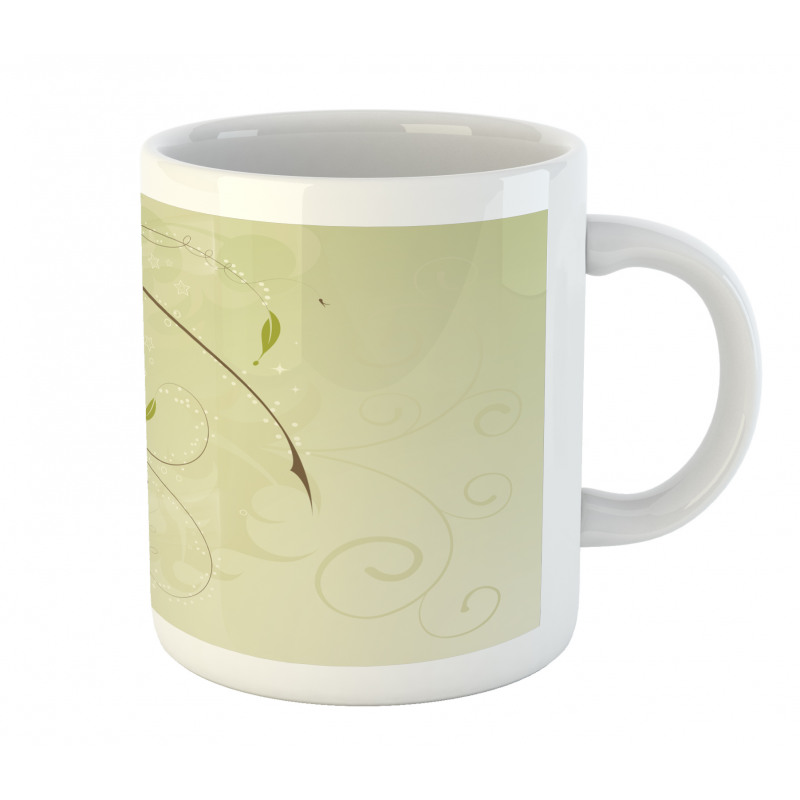 Swirls Lines Petal Mug