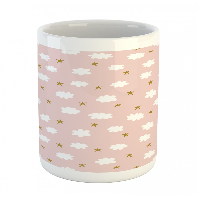 Stars and Clouds Pattern Mug