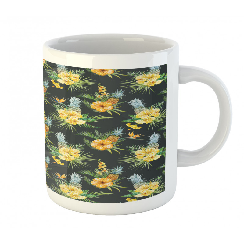 Tropic Flower Design Mug