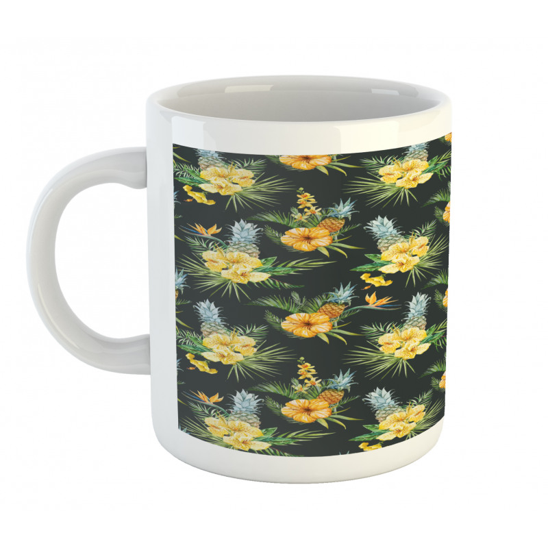 Tropic Flower Design Mug