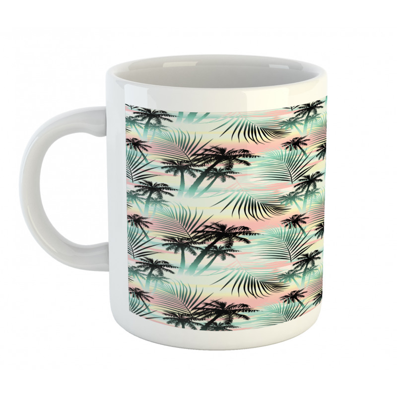 Summer Palm Trees Fern Mug