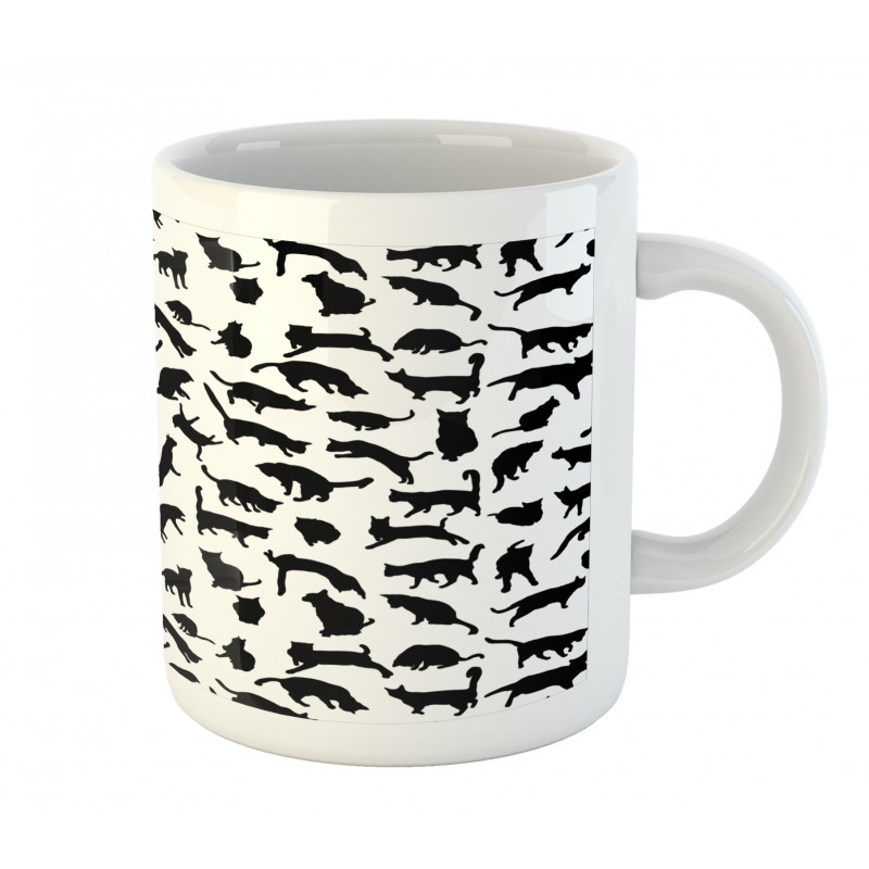 Silhouettes in Black Mug