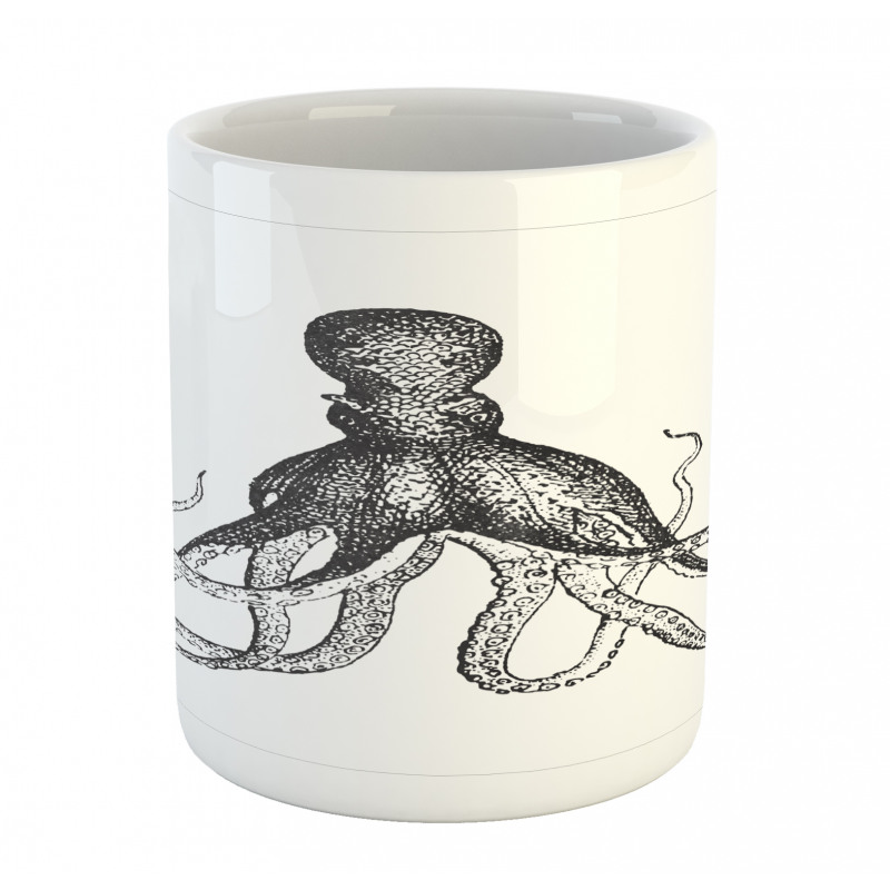 Aquatic Animal Sketch Mug