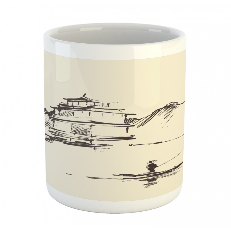 Pagoda Fisherman Mug