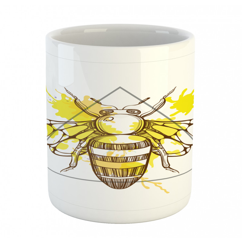 Color Splashed Bee Mug