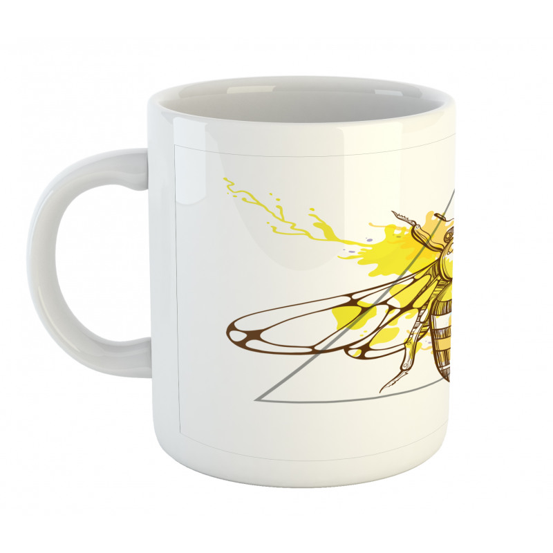 Color Splashed Bee Mug