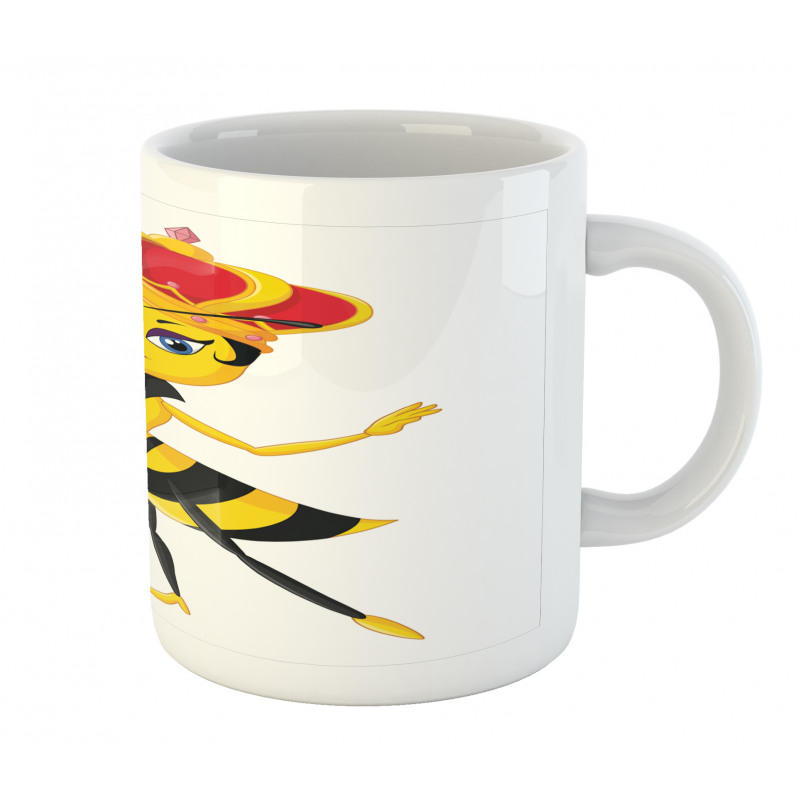 Cartoon Style Bee Mug