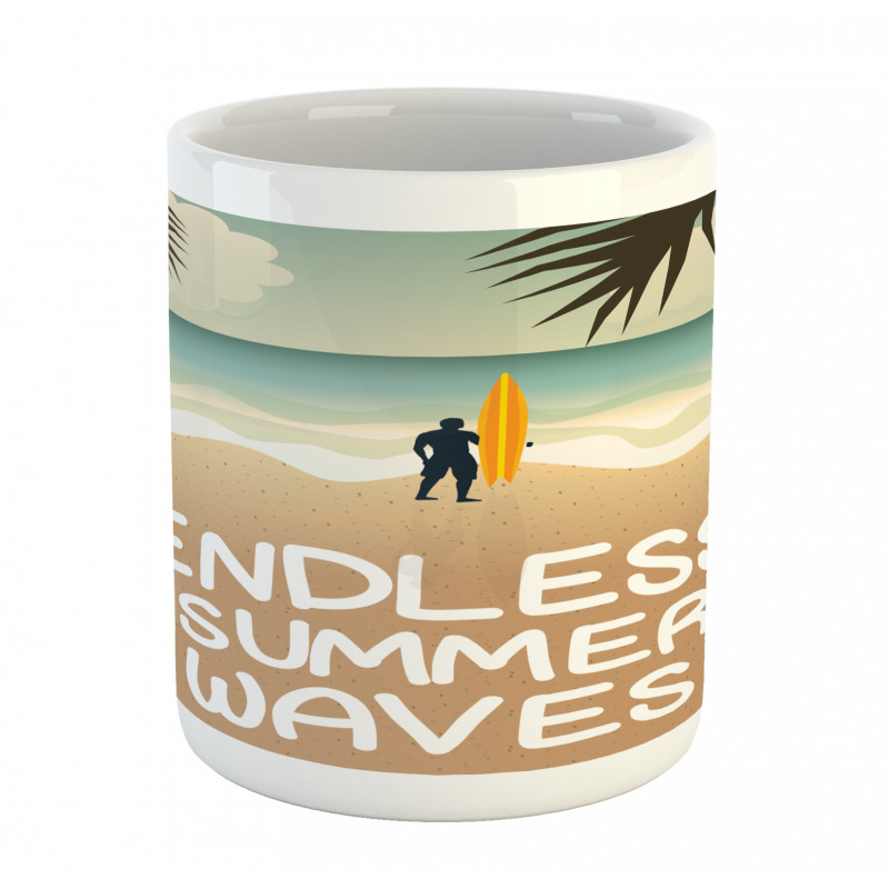 Colorful Hippie Beach Theme Mug