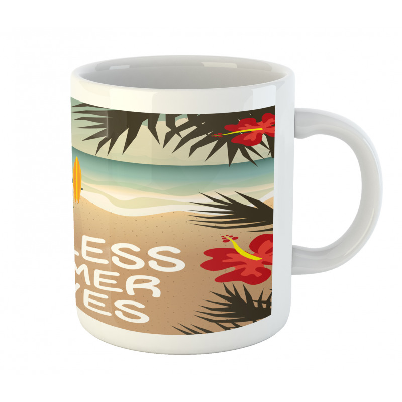 Colorful Hippie Beach Theme Mug