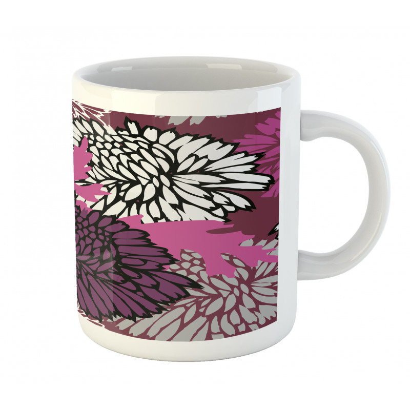 Large Floral Petals Bud Mug