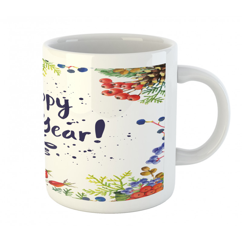 Rowan Cones and Grapes Mug