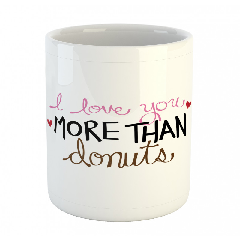 Donut and Hearts Mug