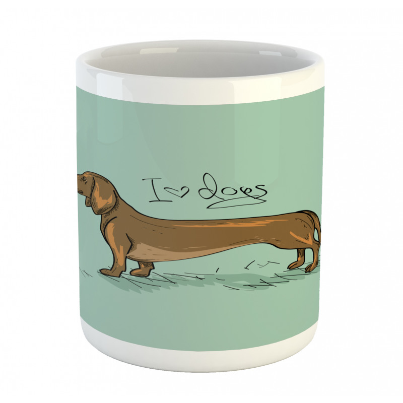 Detailed Puppy Design Mug