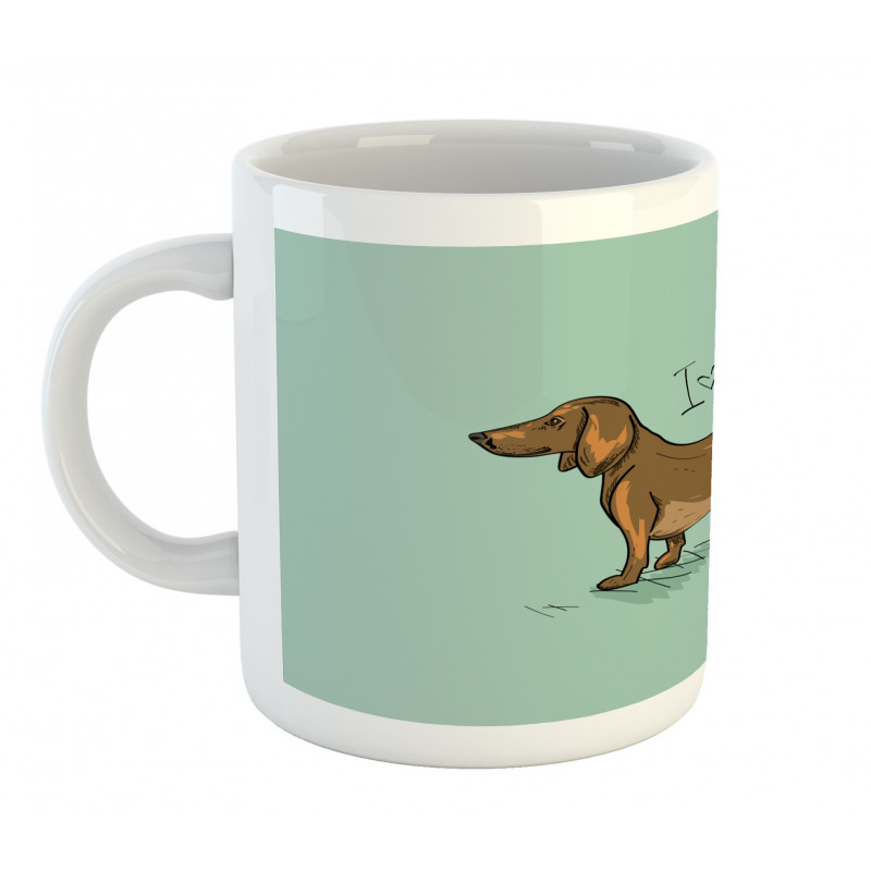 Detailed Puppy Design Mug