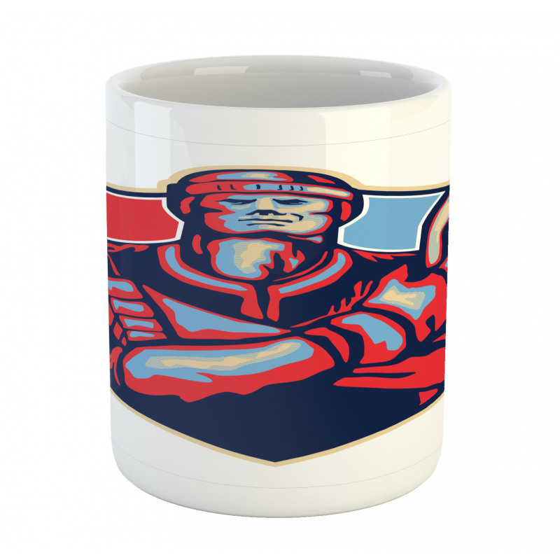 Player Holding Stick Mug