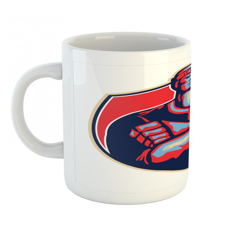 Player Holding Stick Mug