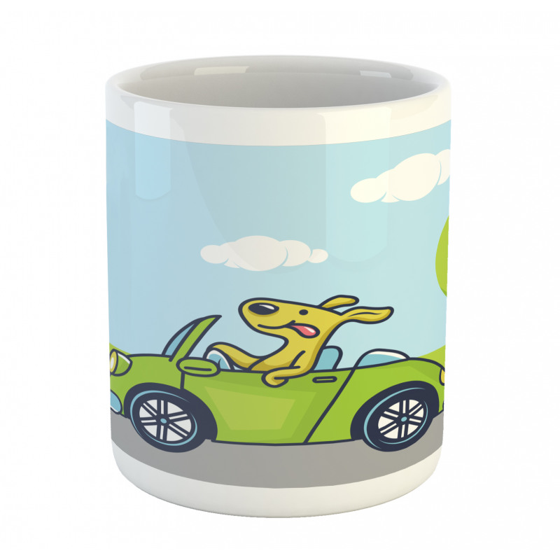 Puppy on the Road Mug