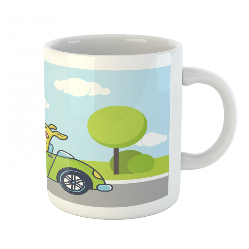 Puppy on the Road Mug