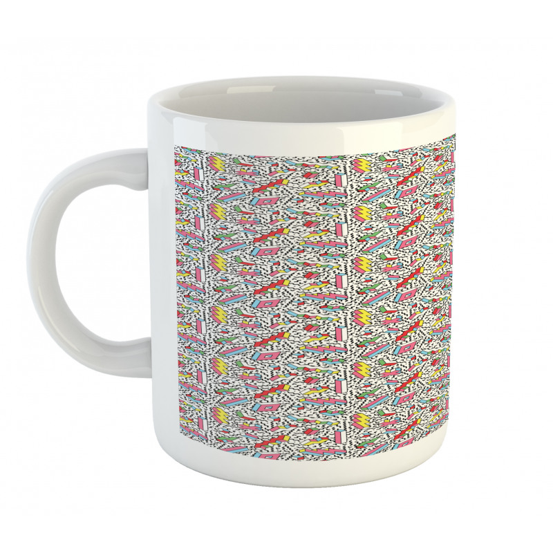 Memphis 90s 3D Shapes Mug