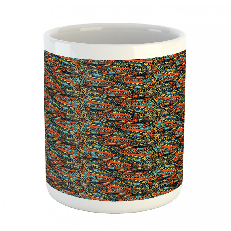 Abstract Waves Pattern Mug