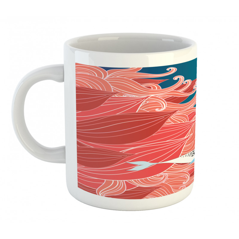 Arctic Whale and Bird Mug