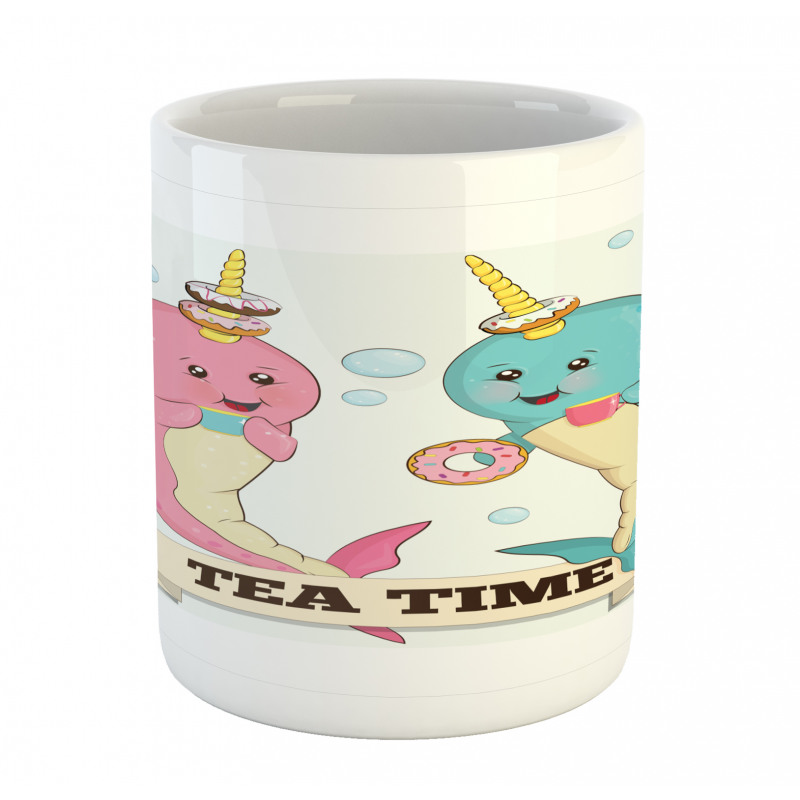 Tea Drinking Whales Mug