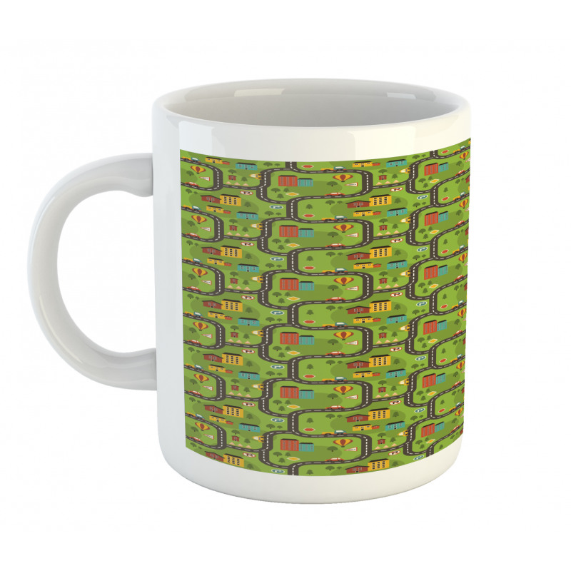 Cartoon Road Mug