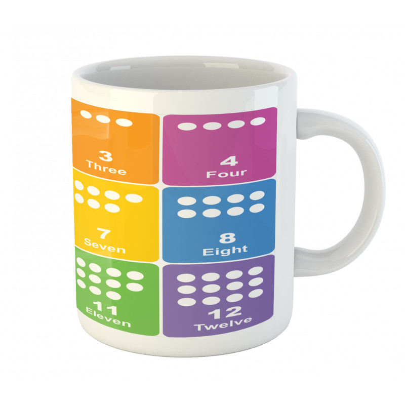 Colorful Numbers Mug