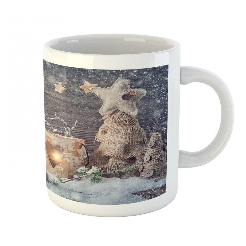 Candle Winter Holiday Mug