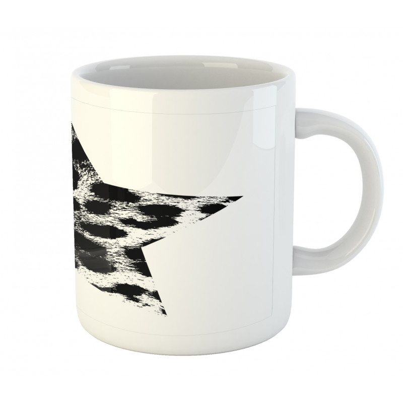 Star Shape Grunge Mug