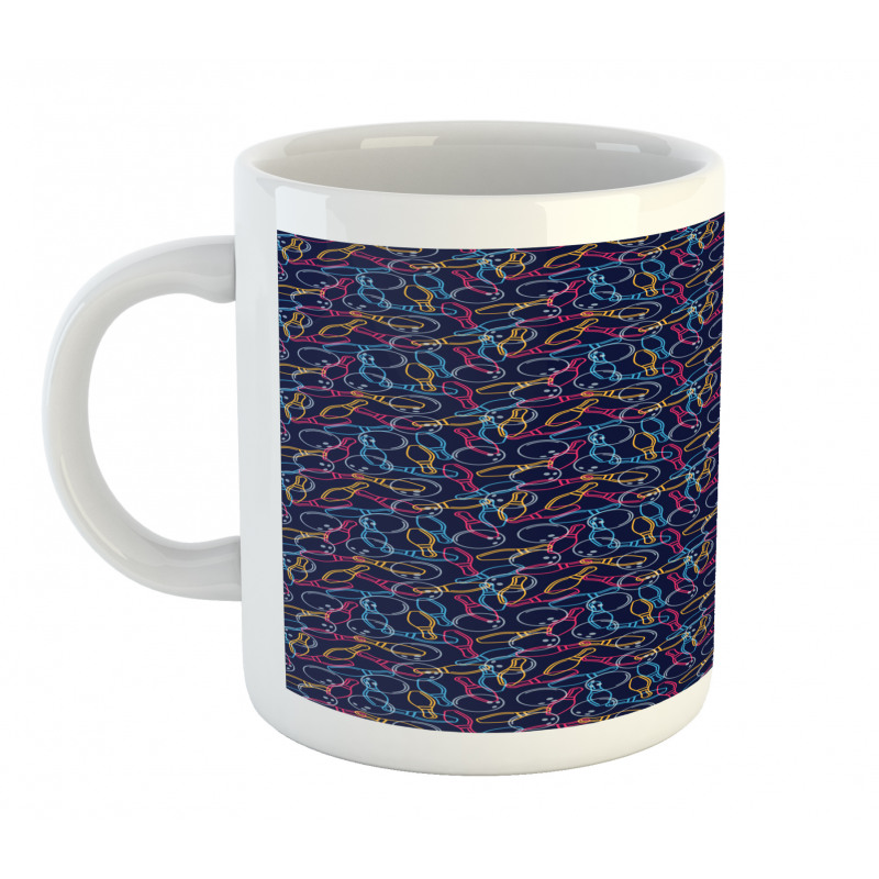 Vibrant Color Outlines Mug