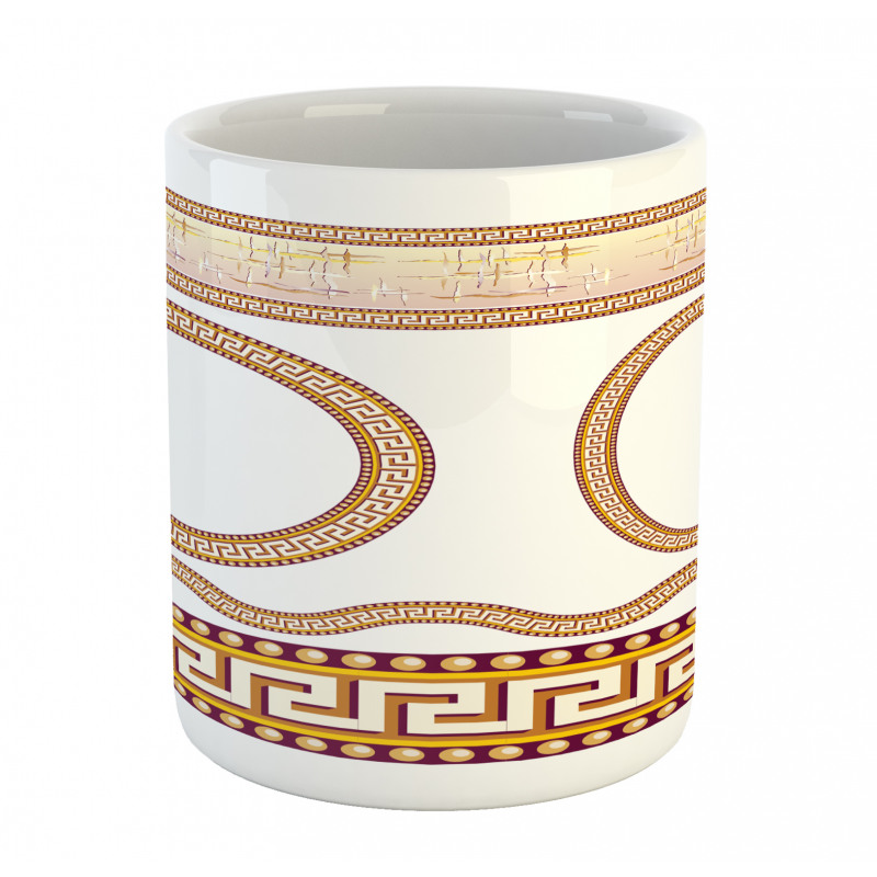 Fret Borders Circles Mug