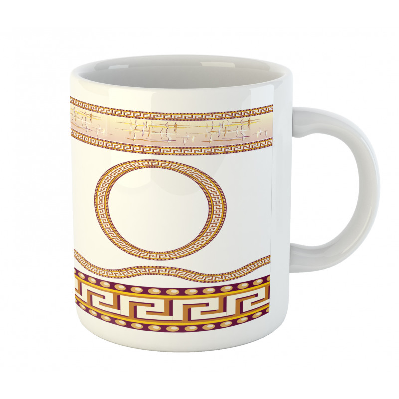 Fret Borders Circles Mug