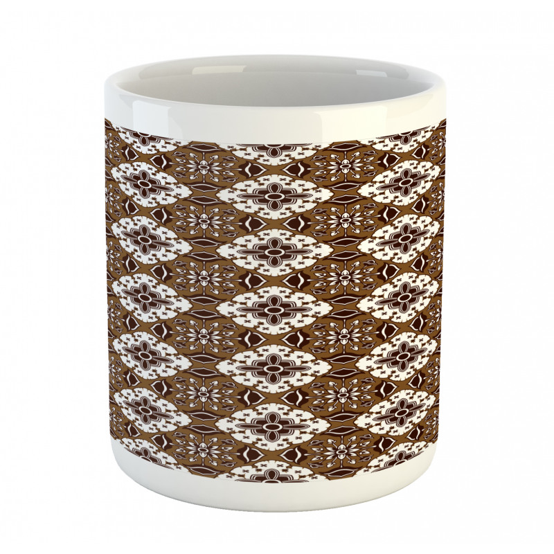 Batik Floral Pattern Mug