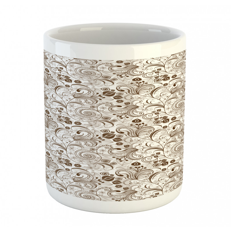 Classic Floral Motifs Mug