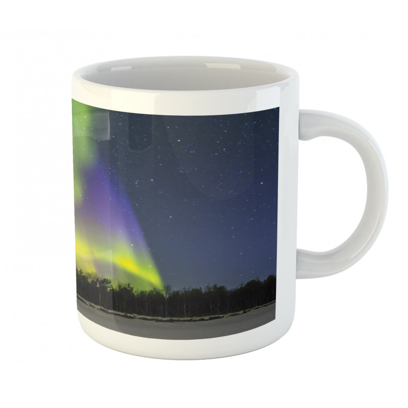 Aurora Borealis Forest Mug