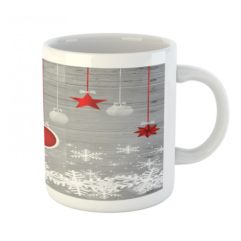 Stars Baubles Snow Mug