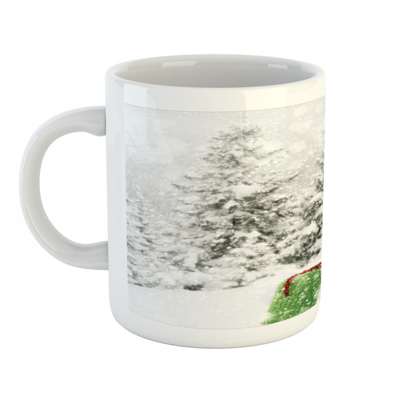 Snowy Woodland Holiday Mug