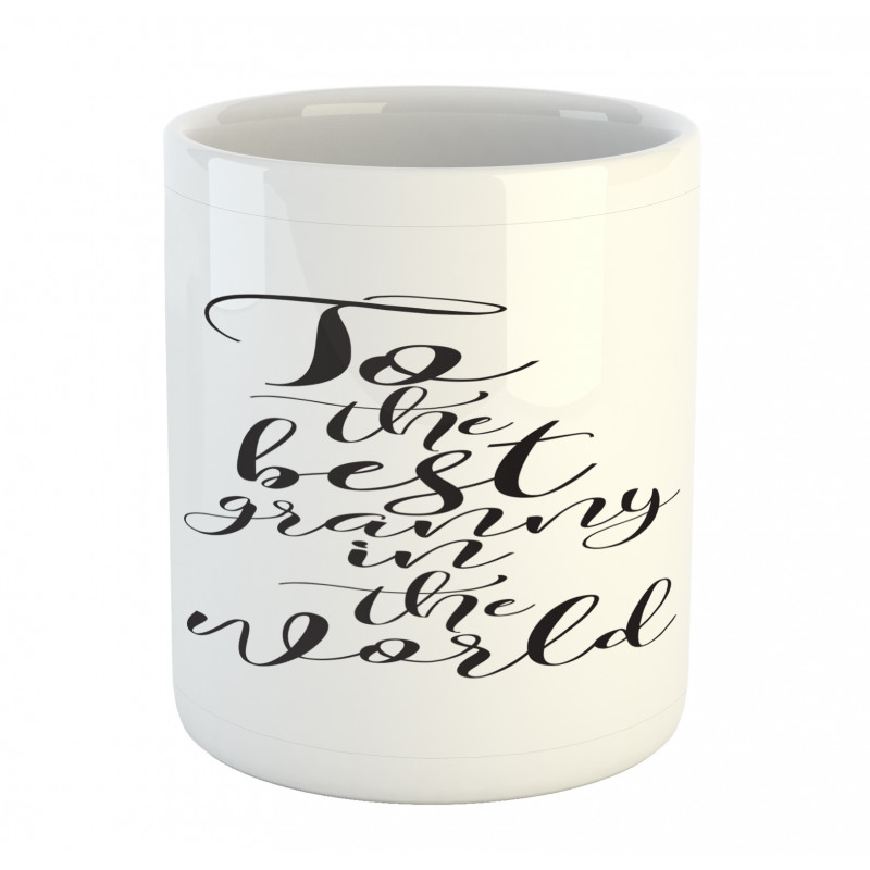 Hand Lettering Words Mug