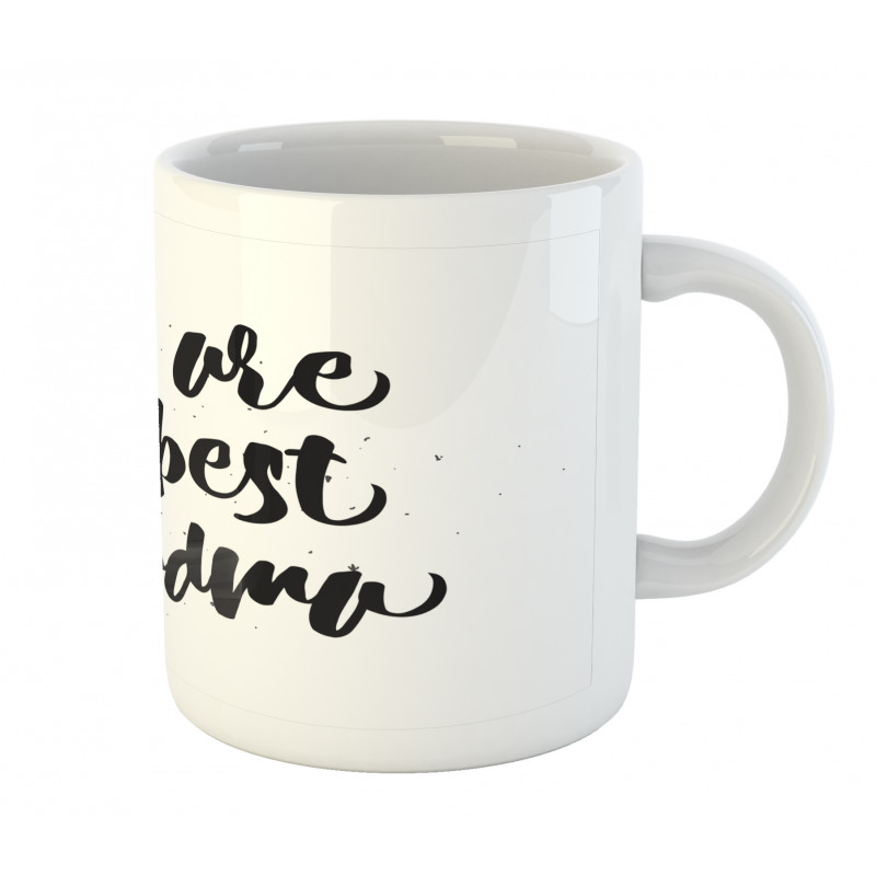 Black and White Words Mug