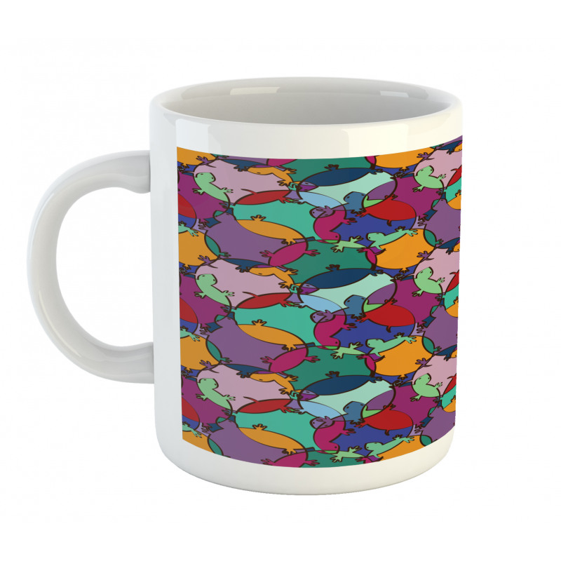 Rainbow Turtle Pattern Mug