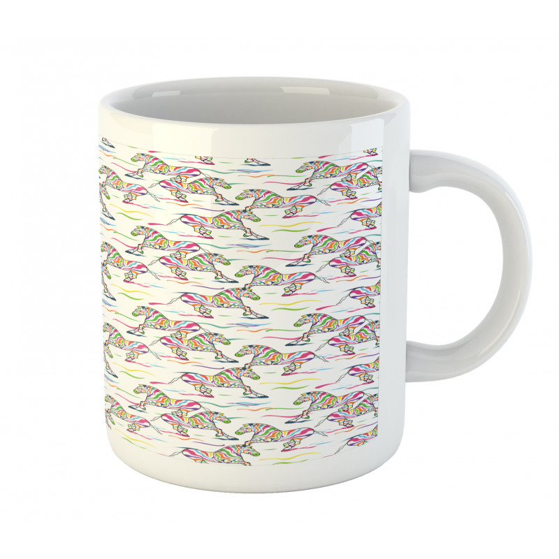 Running Colorful Animals Mug