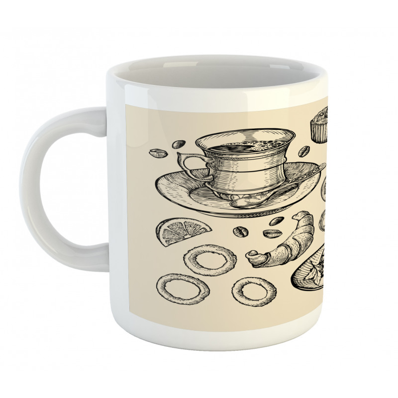 Nachos Croissant Tea Mug