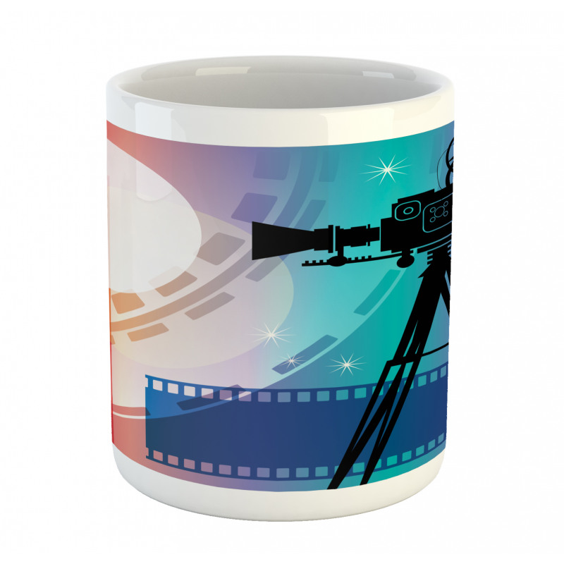 Movie Reel Vintage Motif Mug