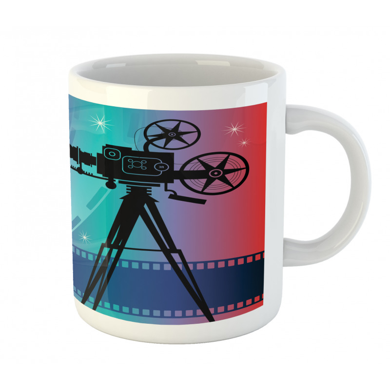 Movie Reel Vintage Motif Mug