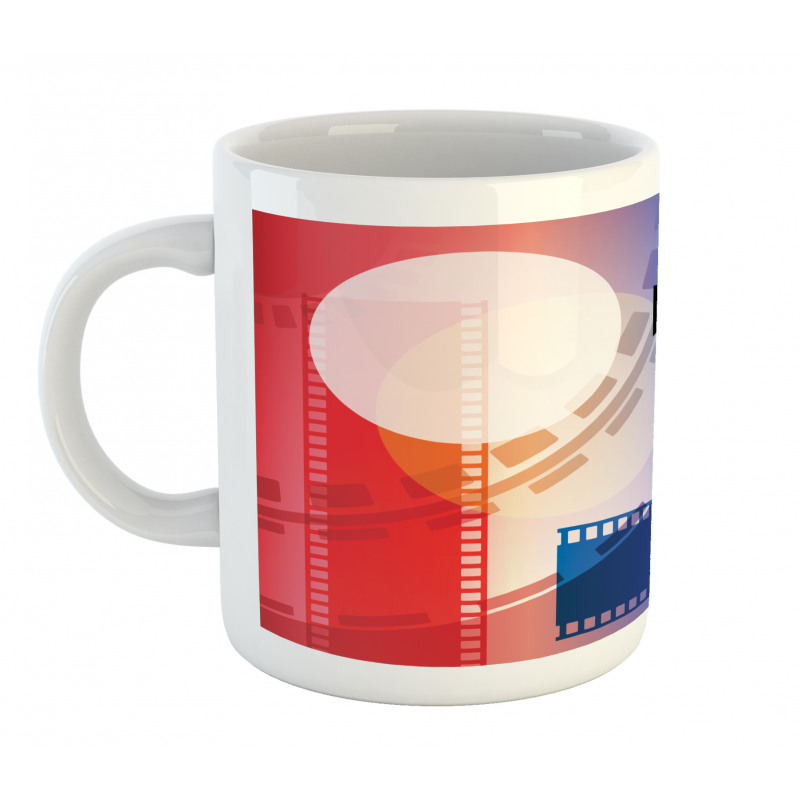 Movie Reel Vintage Motif Mug