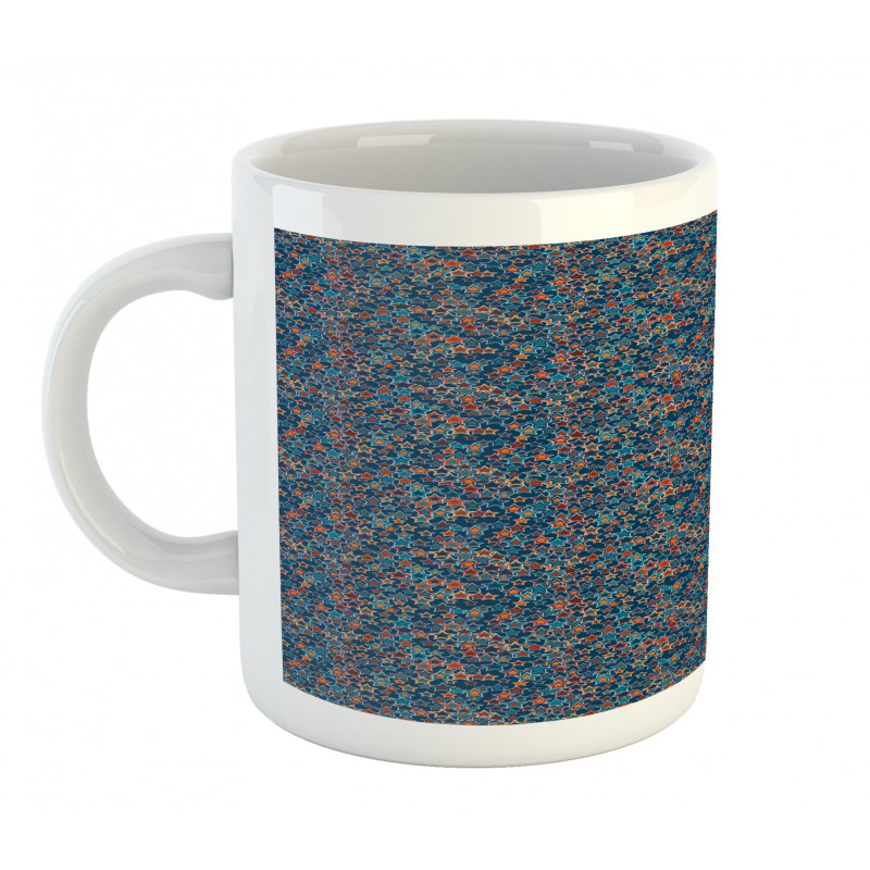 Abstract Stars on Blue Mug