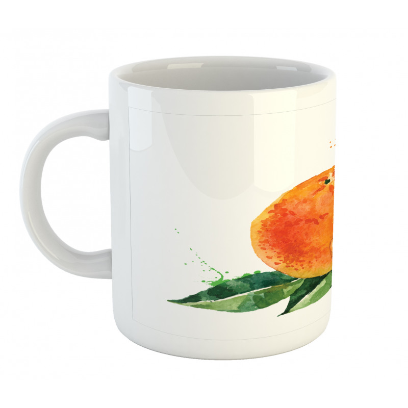 Watercolor Orange Art Mug