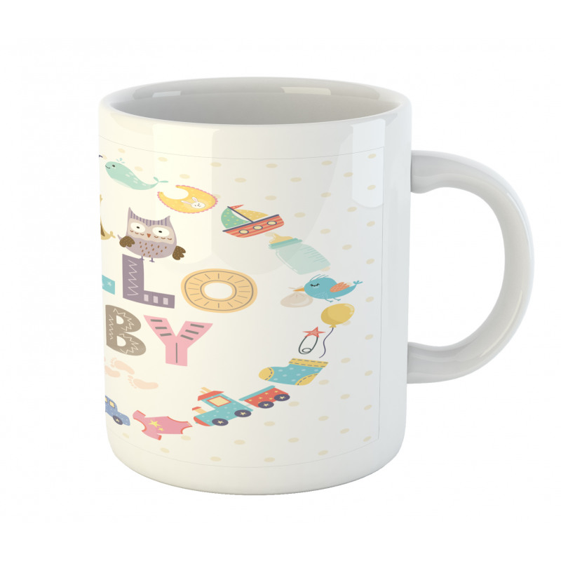 Hello Baby Owls Mug