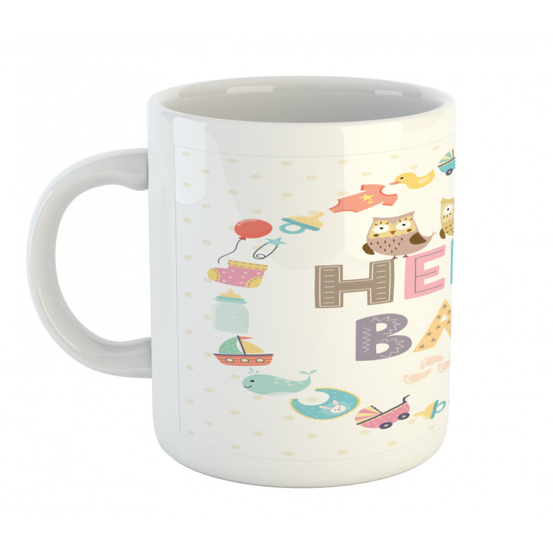 Hello Baby Owls Mug